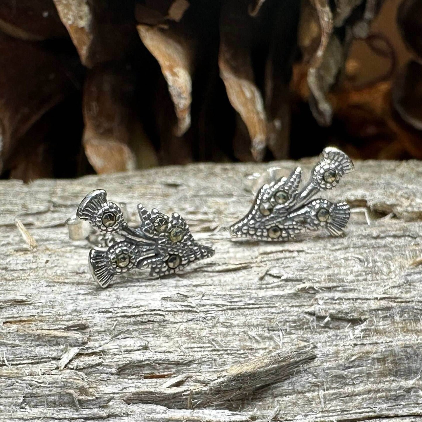 Aerona Thistle Stud Earrings - 