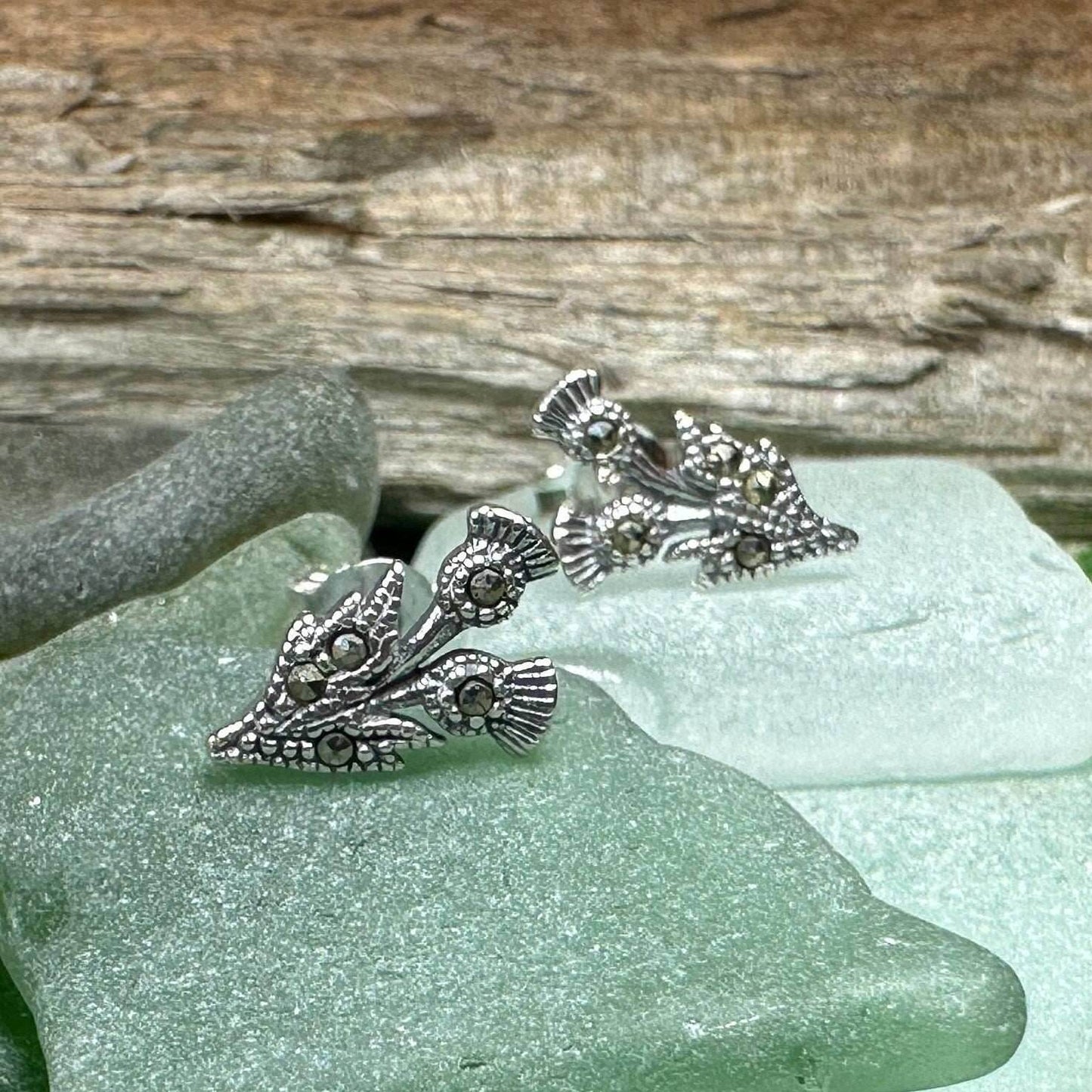 Aerona Thistle Stud Earrings - 