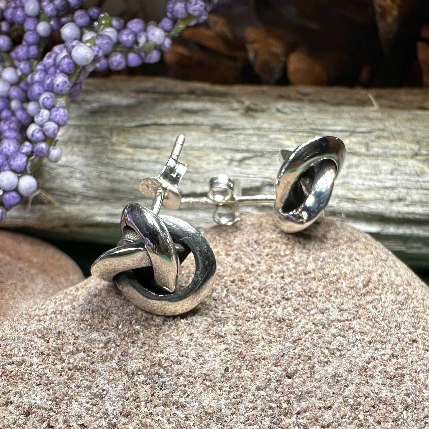 Vaylia Celtic Knot Post Earrings - 