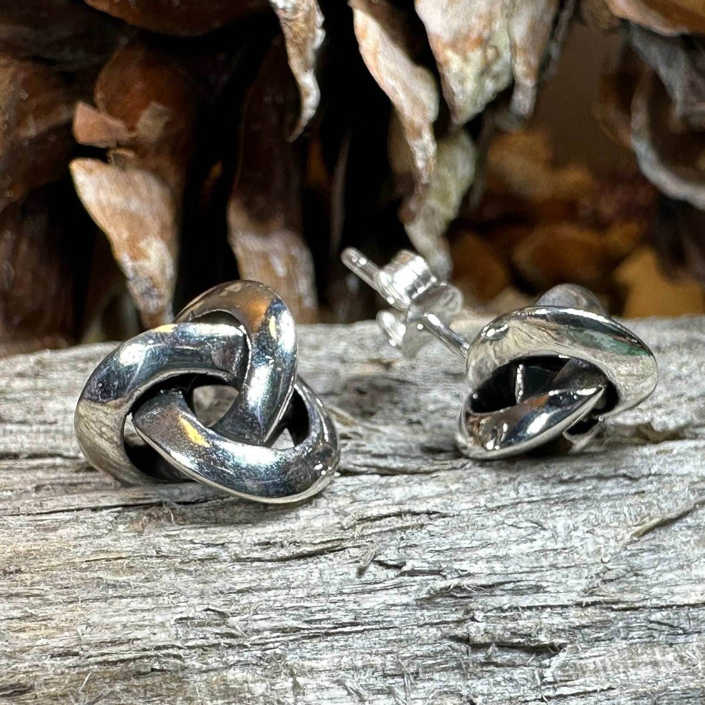 Vaylia Celtic Knot Post Earrings - 