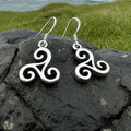 Siôn Celtic Spiral Earrings