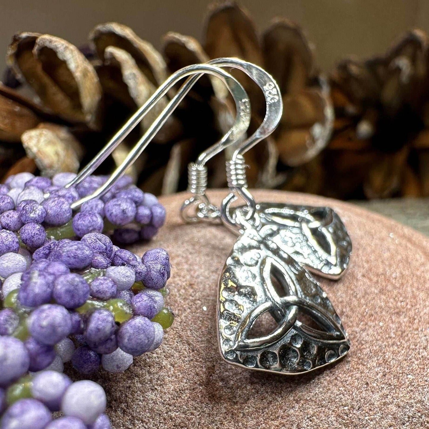 Delphine Trinity Knot Earrings - 