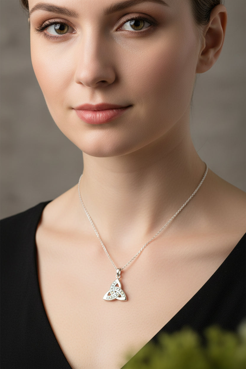 Brigetta Trinity Knot Necklace