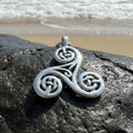 Gaeltide Triple Spiral Necklace