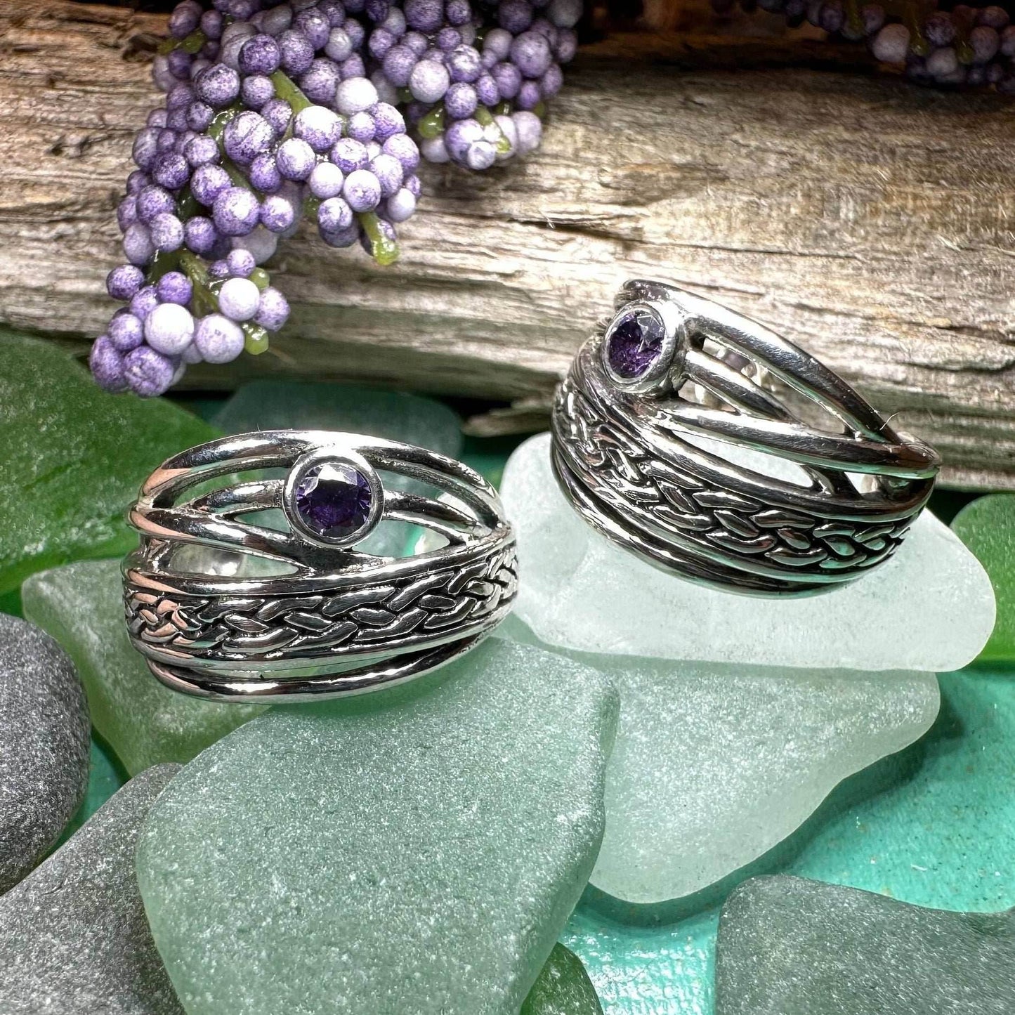 Raela Celtic Hoop Earrings - 