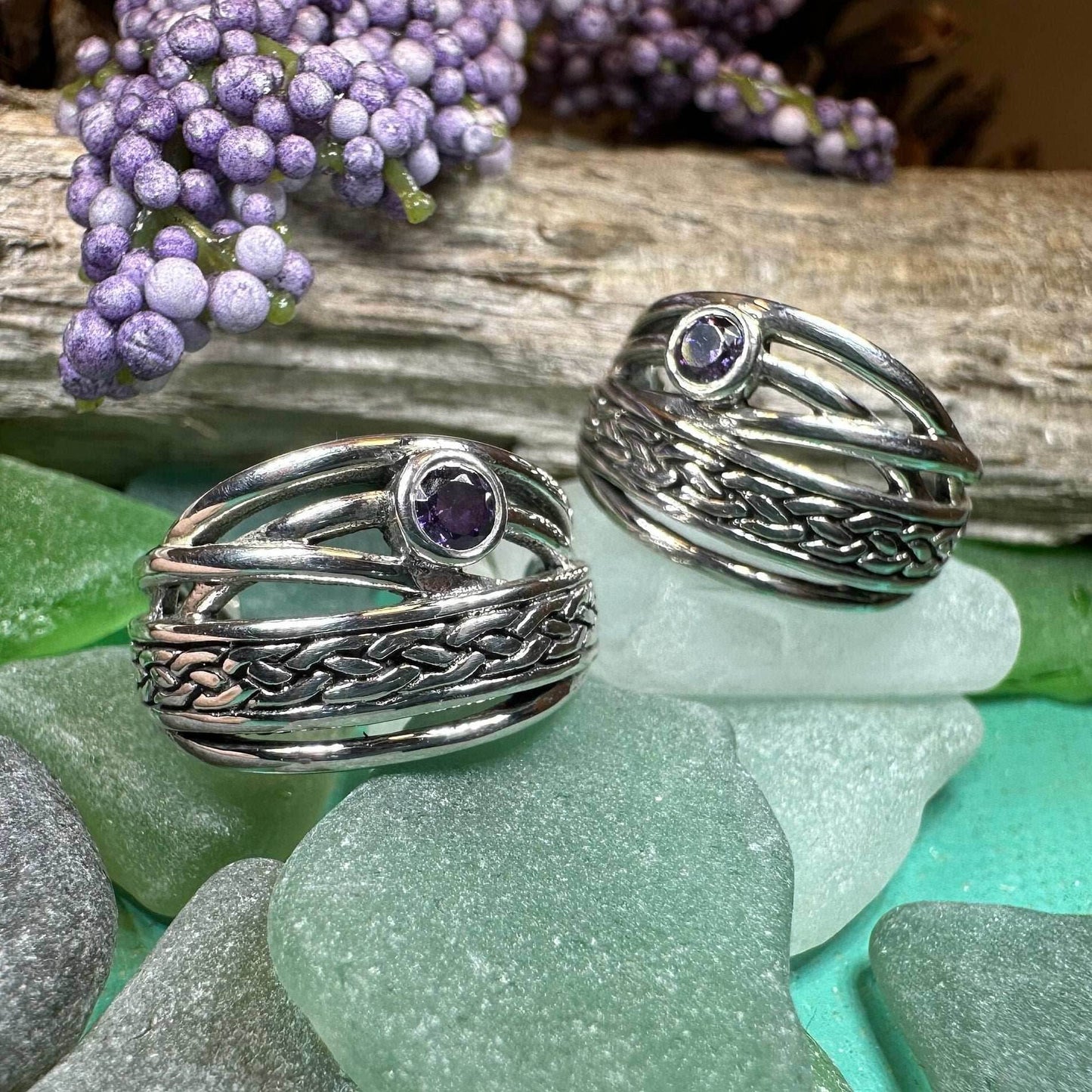 Raela Celtic Hoop Earrings - 