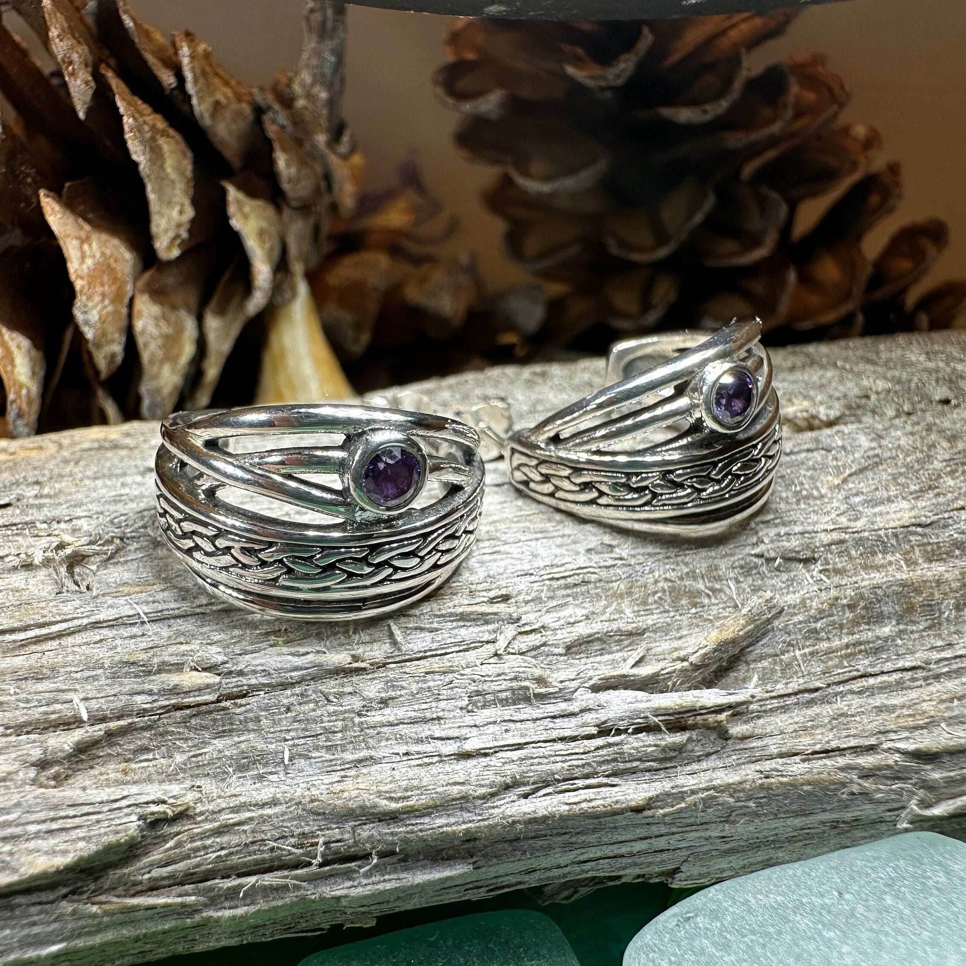 Raela Celtic Hoop Earrings - 