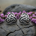 Ancient Gale Celtic Spiral Post Earrings
