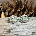Dalia Claddagh Stud Earrings - 