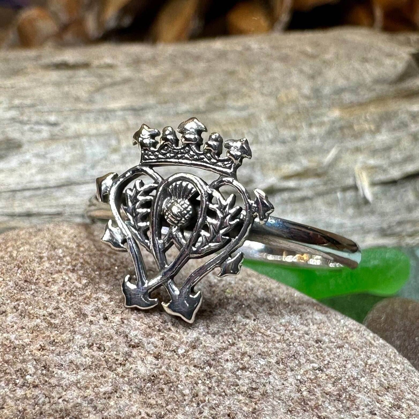 Classic Thistle Luckenbooth Ring - 6