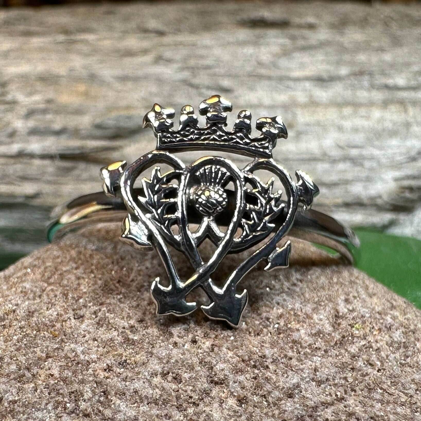 Classic Thistle Luckenbooth Ring - 6