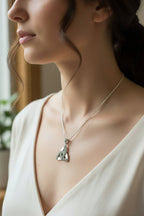 Marcasite Trinity Knot Necklace