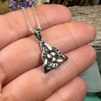 Marcasite Trinity Knot Necklace