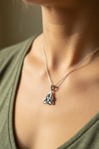 Marcasite Trinity Knot Necklace