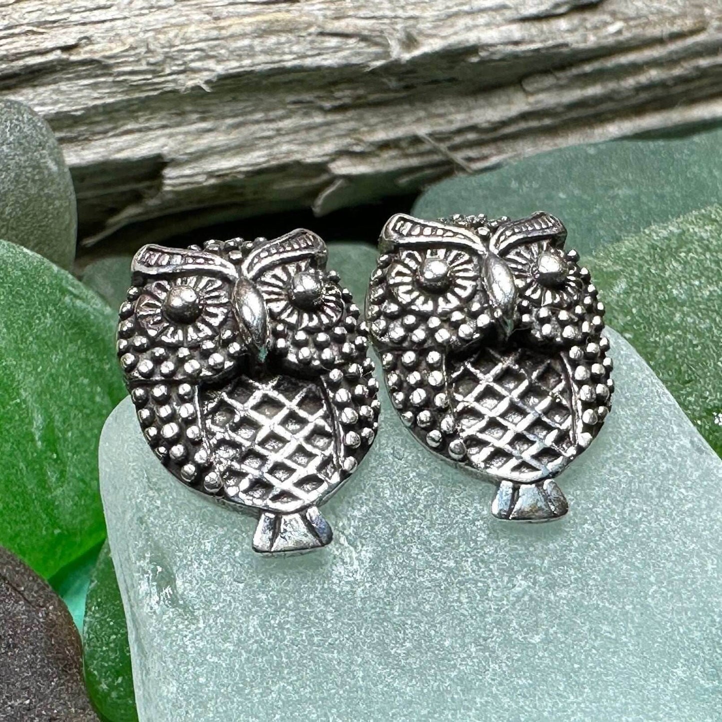 Hoot Owl Stud Earrings - 