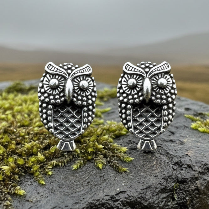 Hoot Owl Stud Earrings