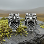 Hoot Owl Stud Earrings