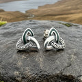 Chana Trinity Knot Post Earrings