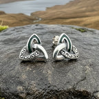 Chana Trinity Knot Post Earrings