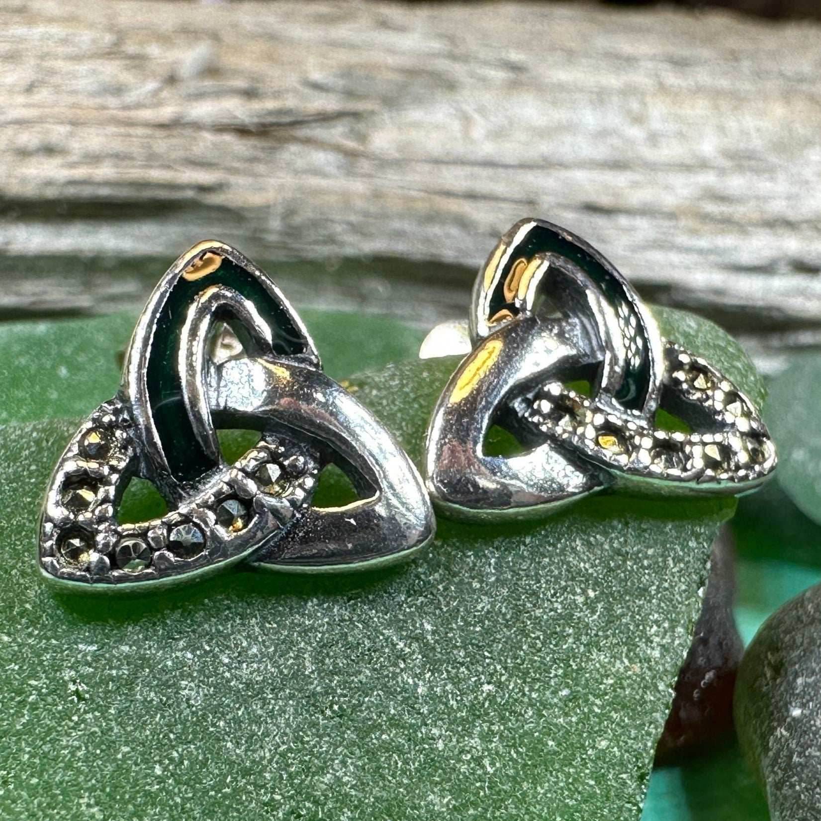 Chana Trinity Knot Post Earrings - 