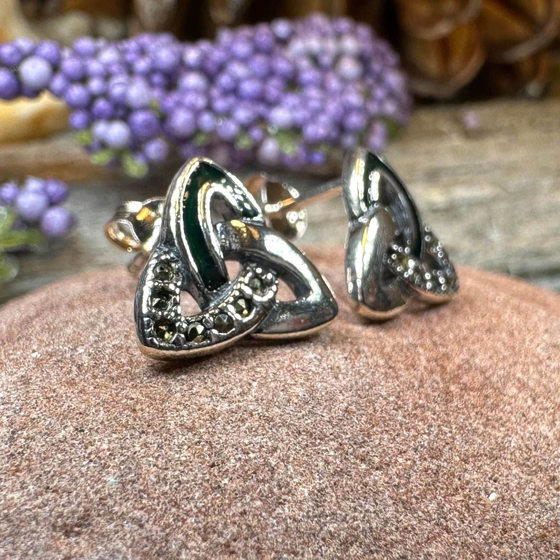 Chana Trinity Knot Post Earrings - 