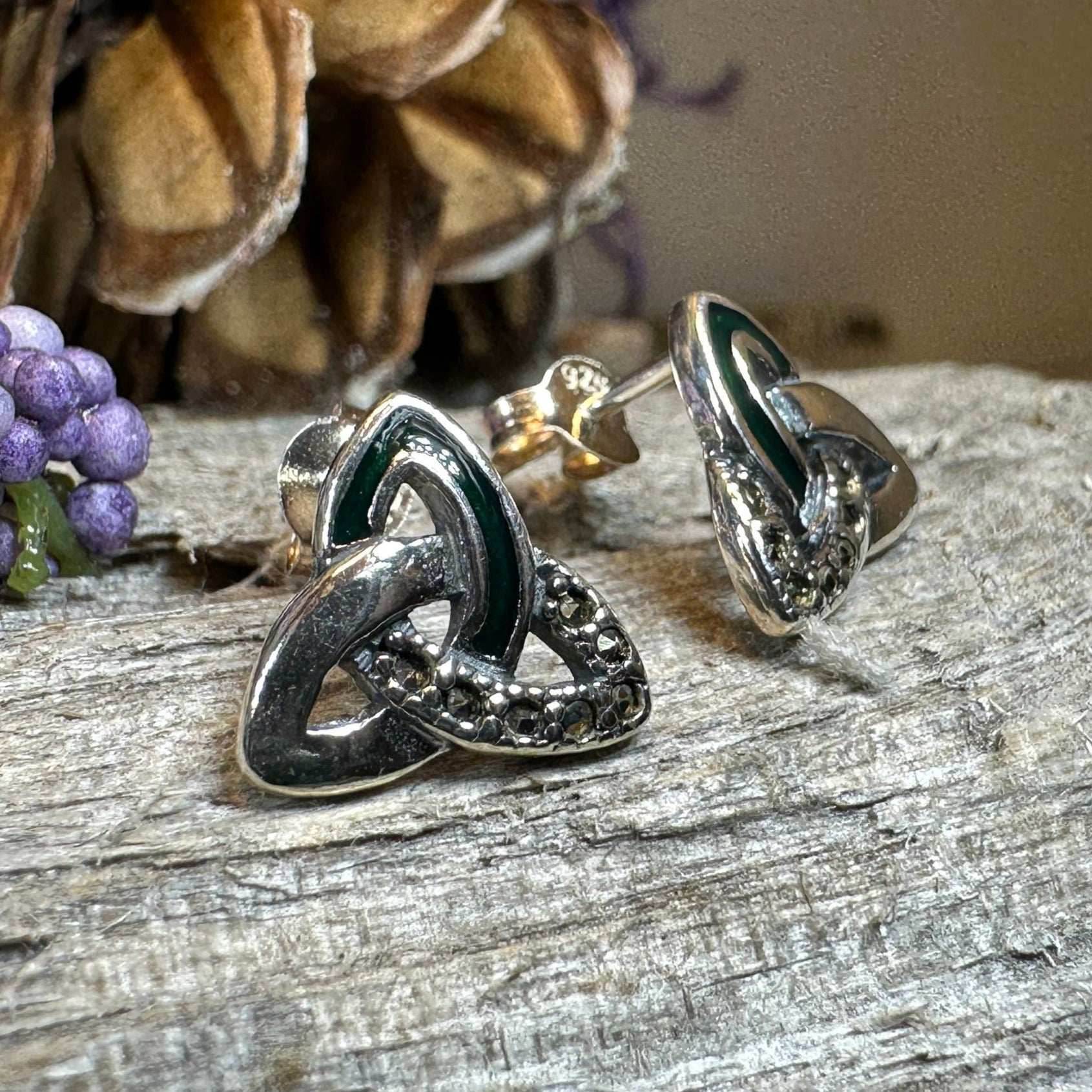 Chana Trinity Knot Post Earrings - 