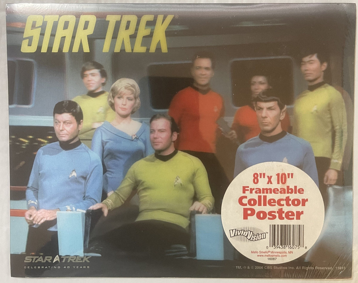 Retro Star Trek 40th Anniversary 3D Collector Poster 🖖 Sealed 2006 VividVision NOS