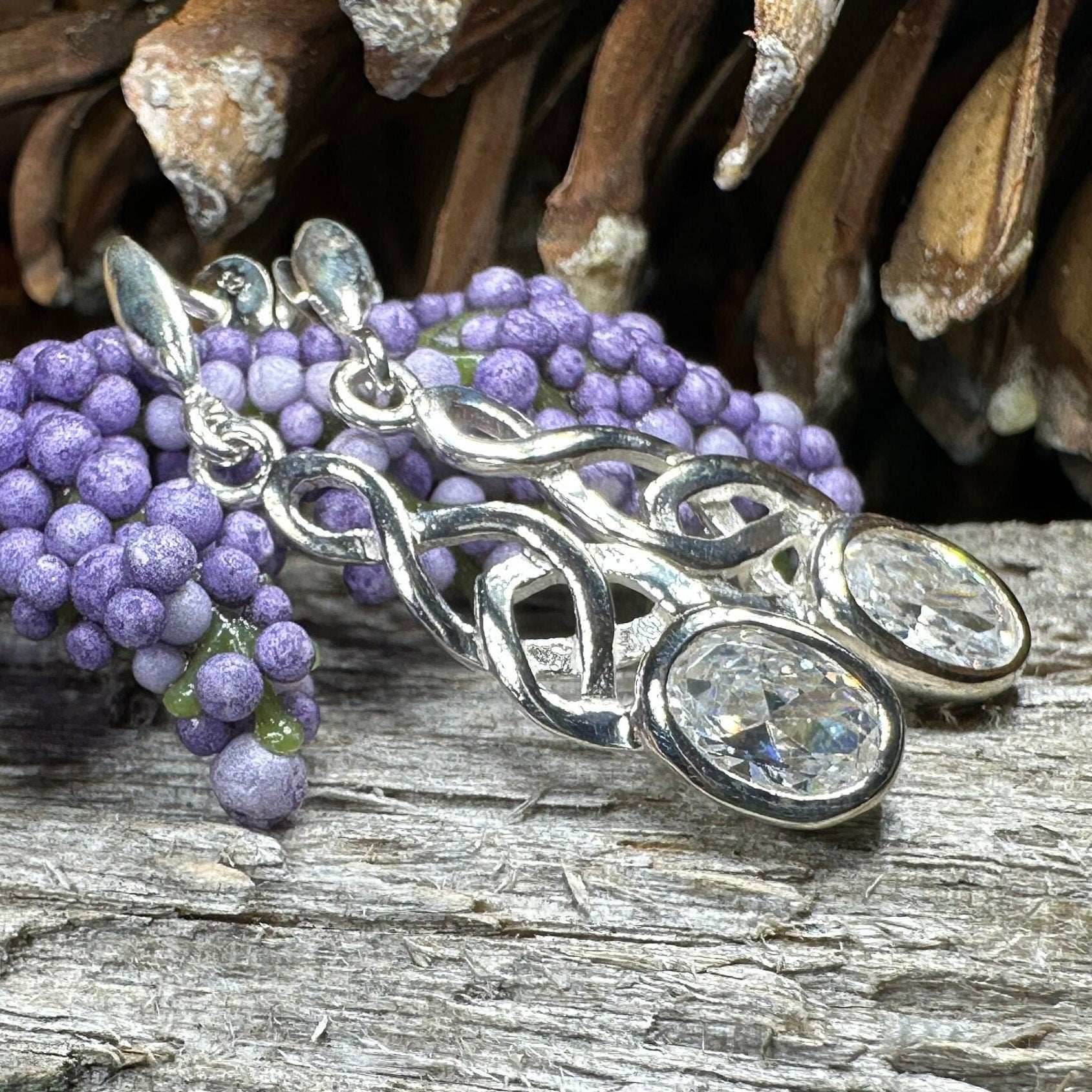 Crisiant Celtic Knot Post Earrings - 