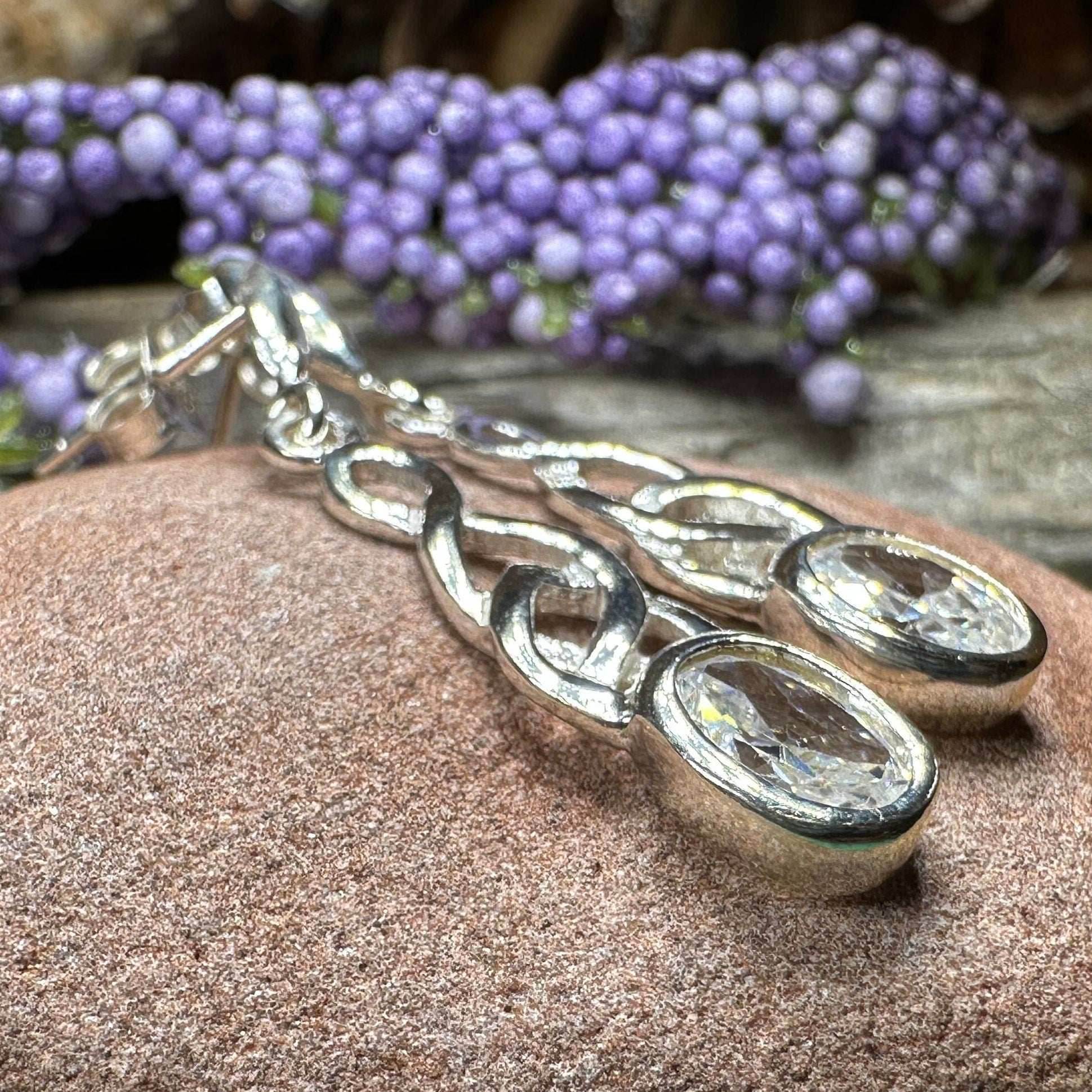 Crisiant Celtic Knot Post Earrings - 