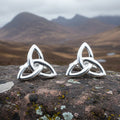 Classic Sterling Silver Trinity Knot Cuff Links