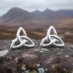 Classic Sterling Silver Trinity Knot Cuff Links