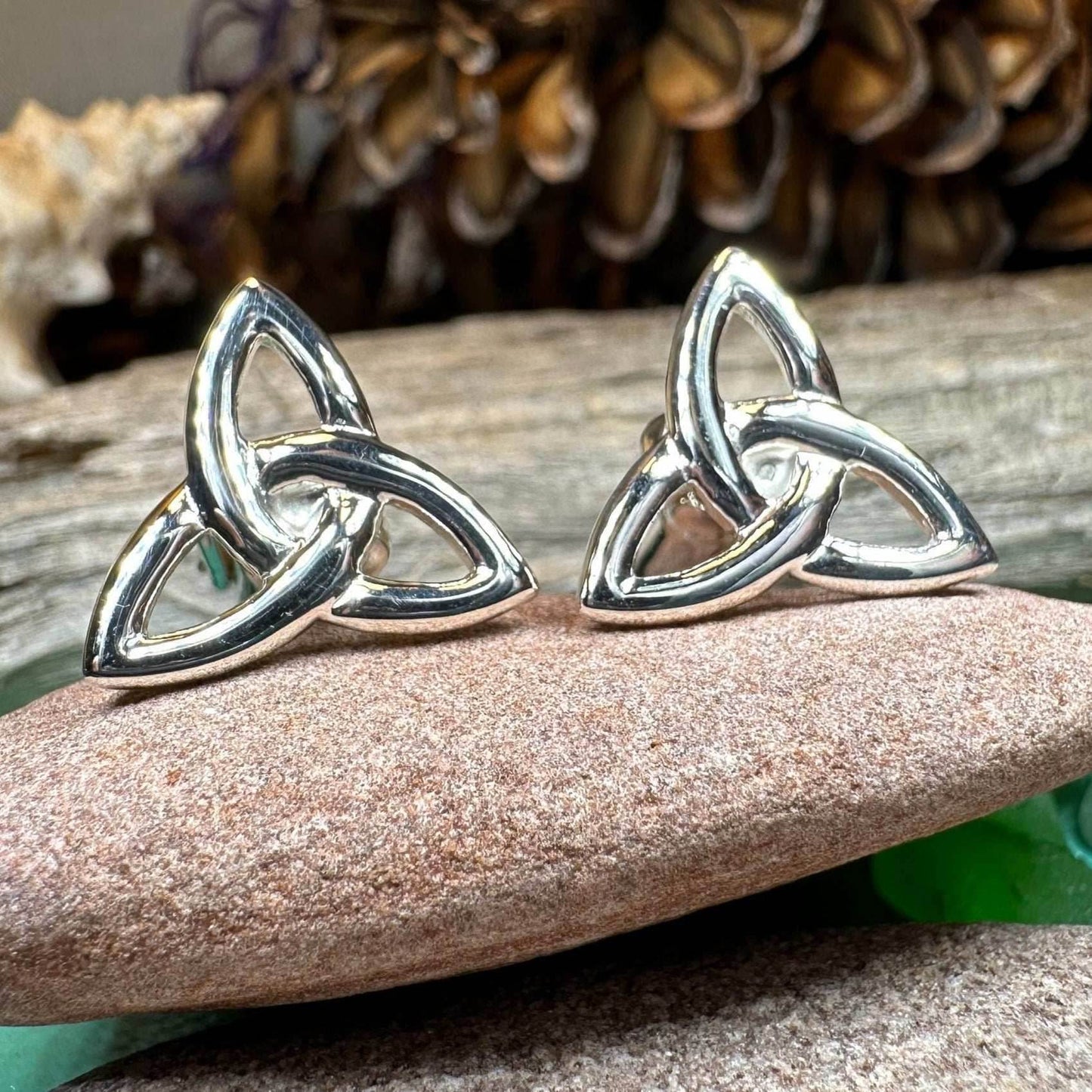 Classic Sterling Silver Trinity Knot Cuff Links - 