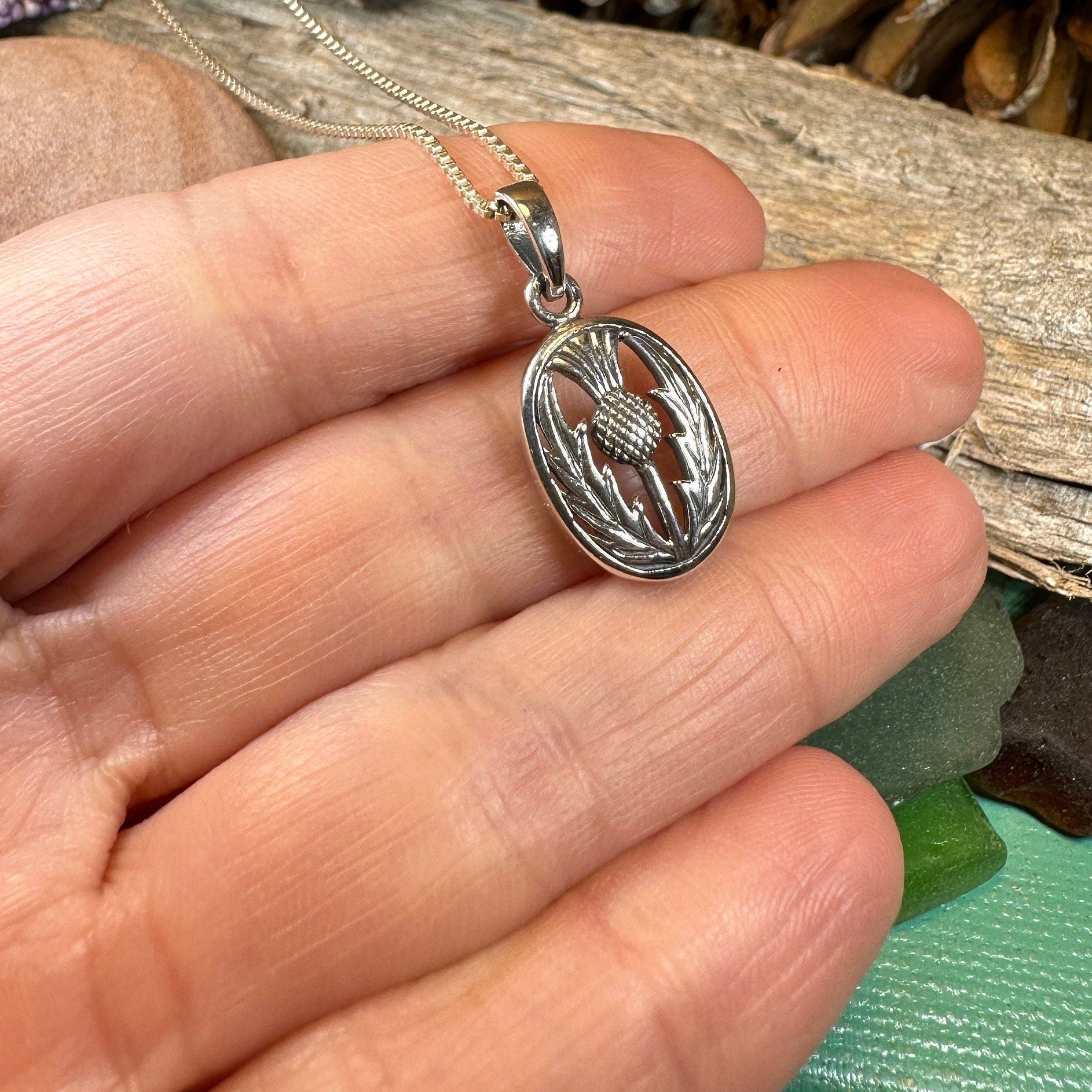Simplicity Thistle Necklace