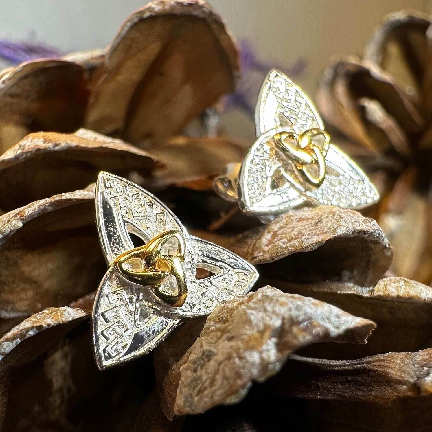 Elegance Trinity Knot Earrings - 