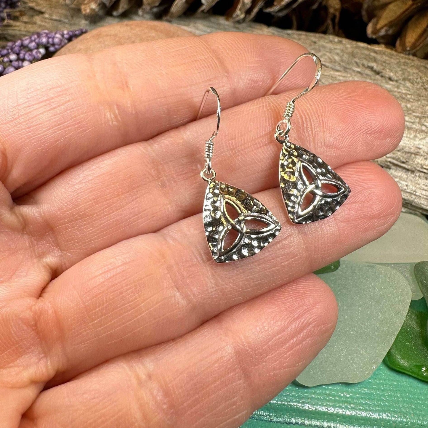 Delphine Trinity Knot Earrings - 