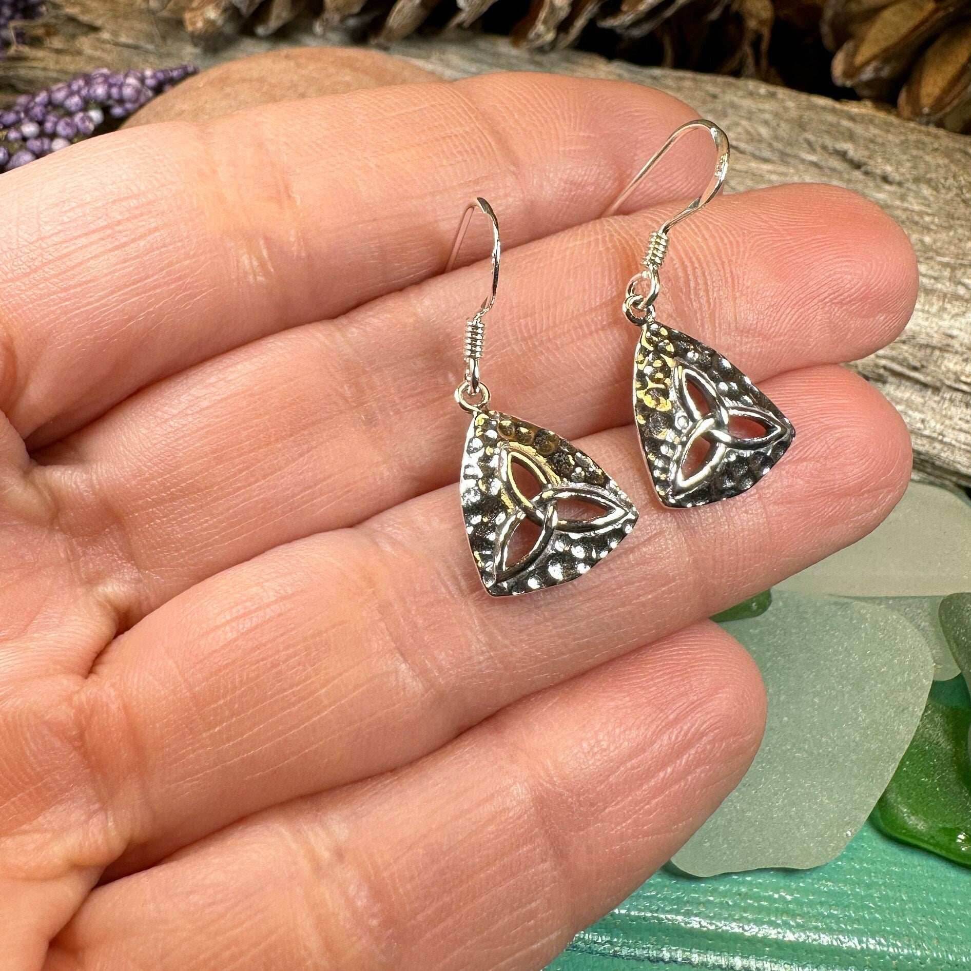 Delphine Trinity Knot Earrings - 