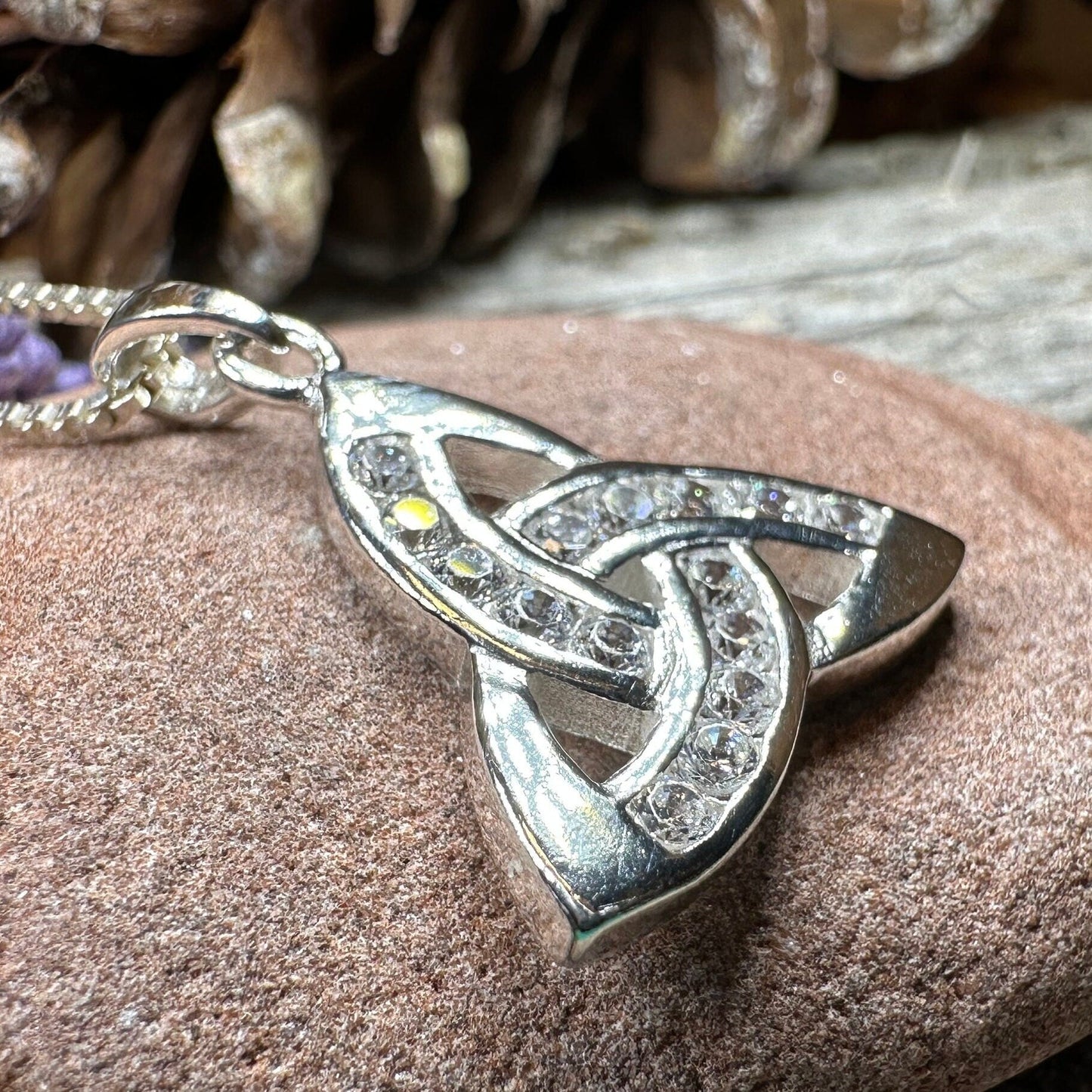 Brigetta Trinity Knot Necklace