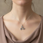 Gaeltide Triple Spiral Necklace