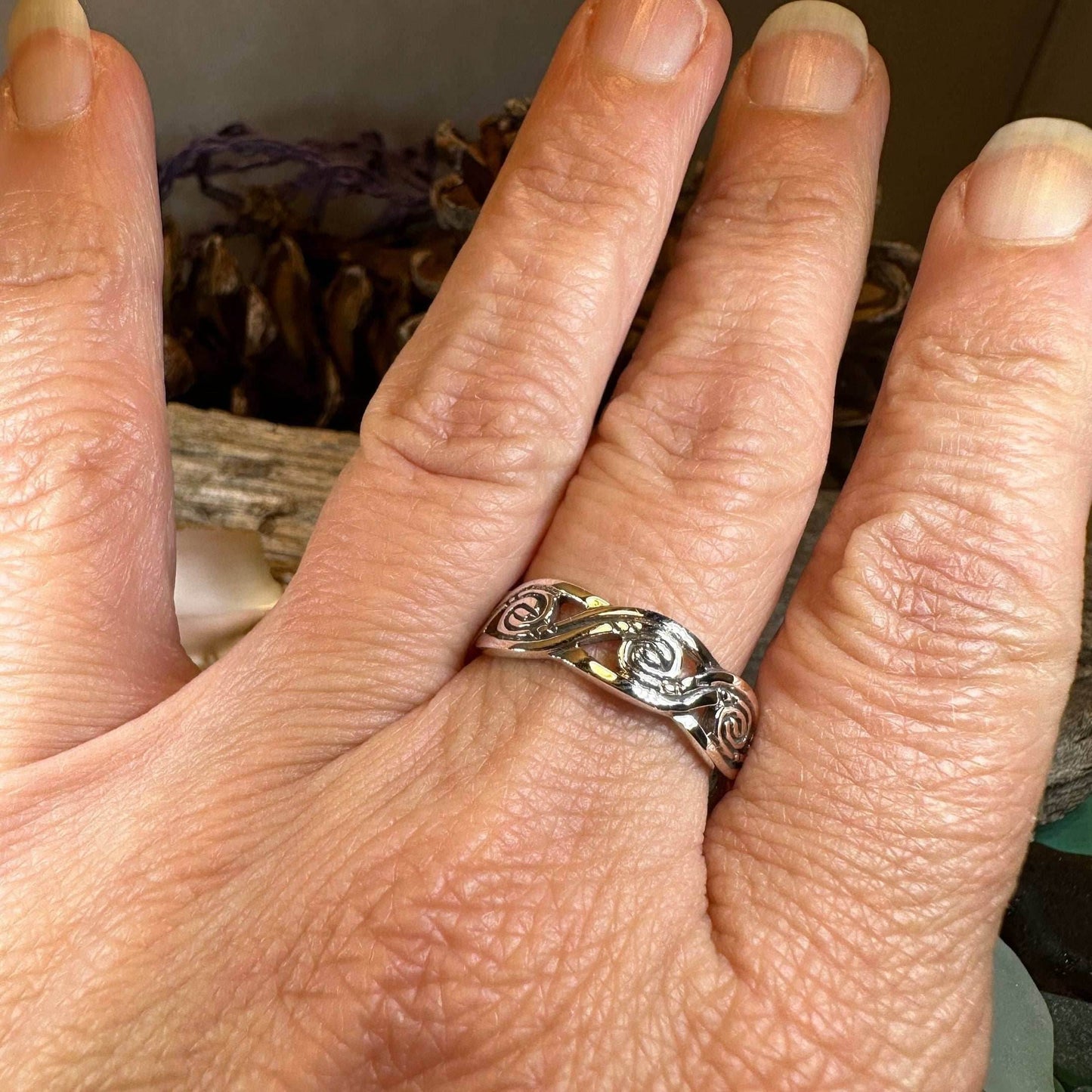 Wren Triple Spiral Ring - 5