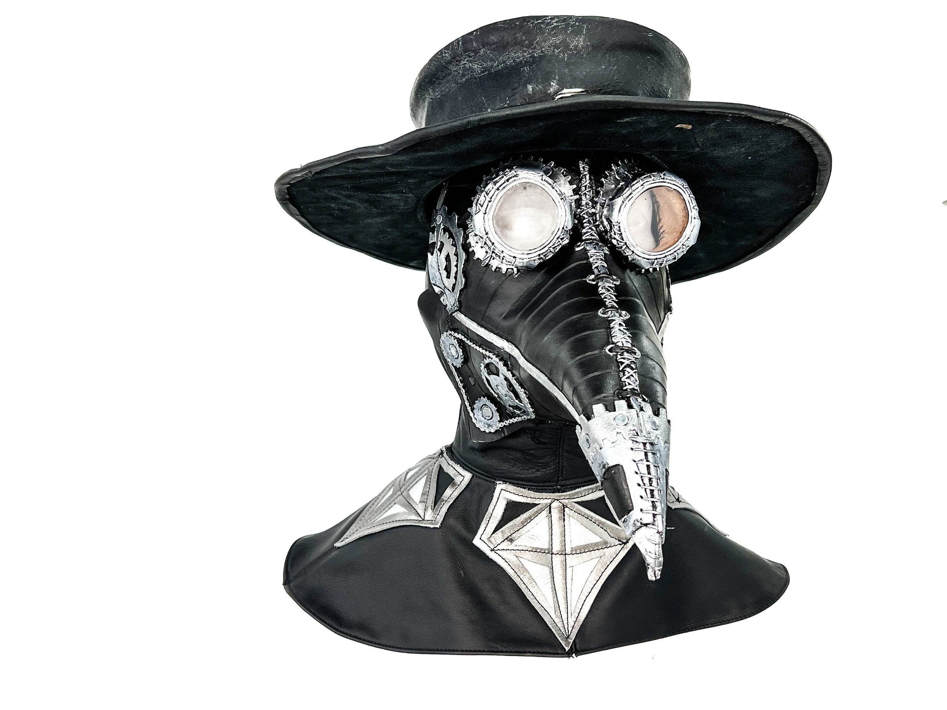 The Plague - Genuine Leather Mask - With Hat