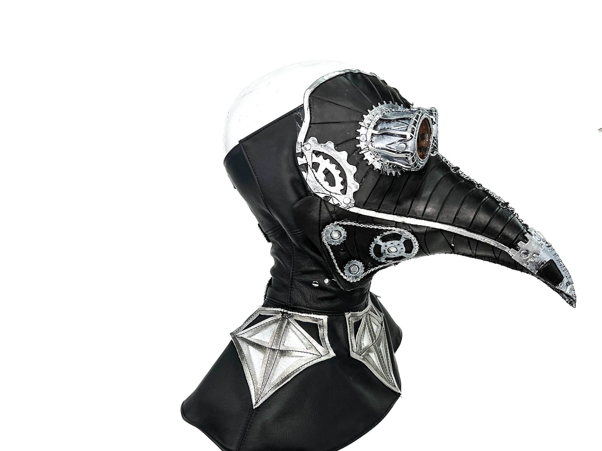 The Plague - Genuine Leather Mask - With Hat