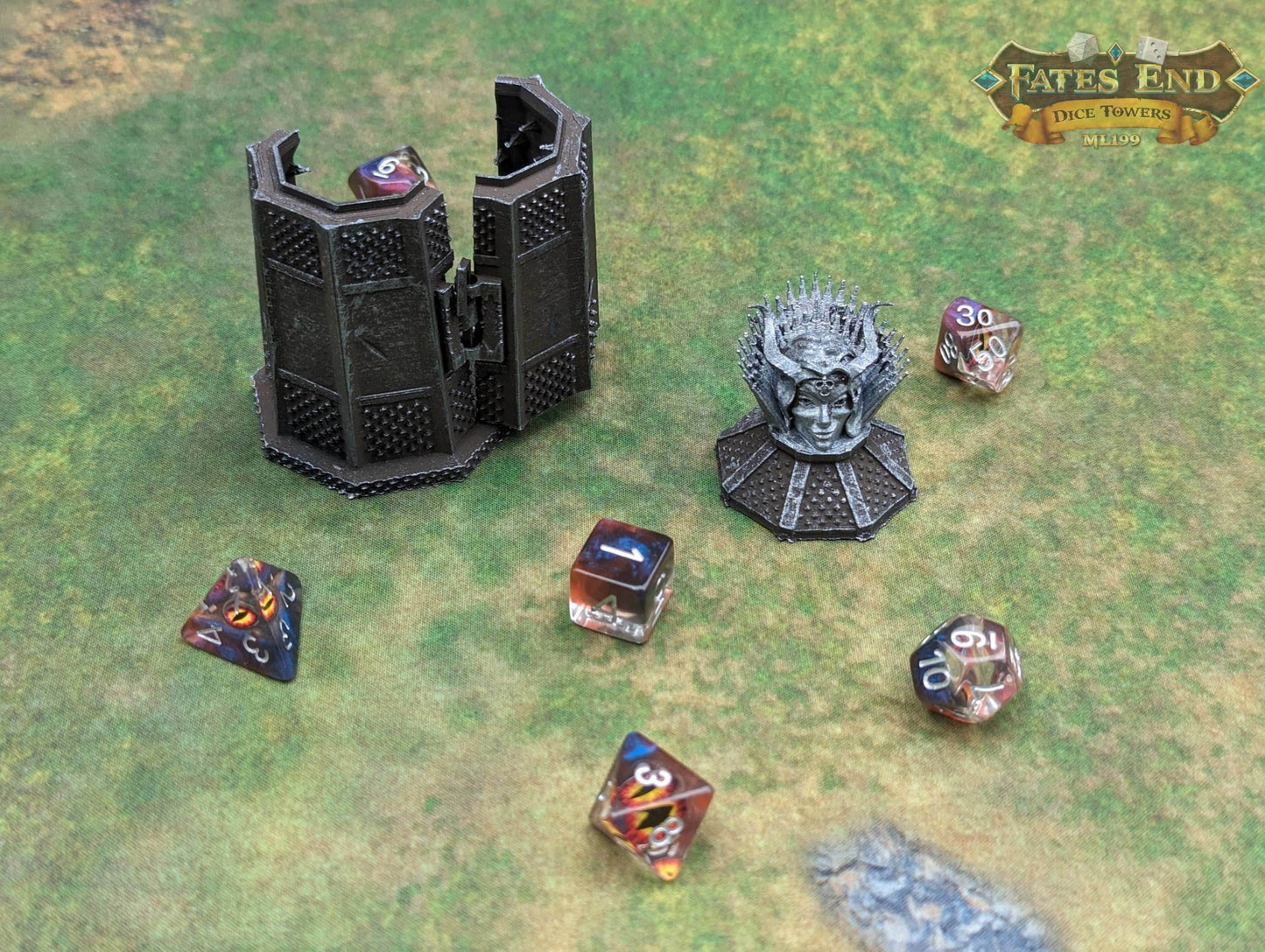 Iron Maiden 3D Printed Dice Jail | RPG Dice Vault | D20 Storage Box | Player Gift - Show those dice the meaning of pain! - Black / Yes- Include Random Dice Set