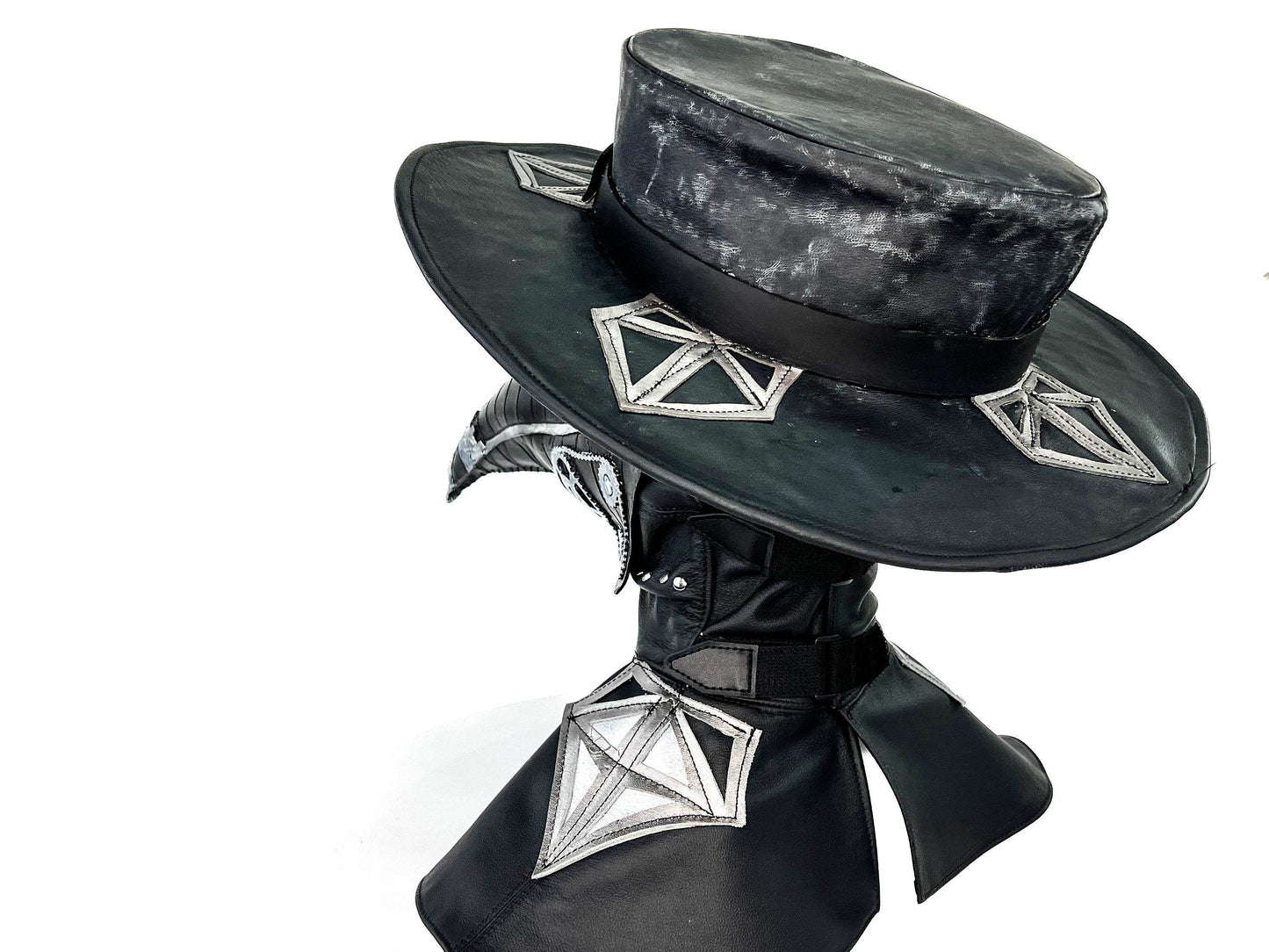 The Plague - Genuine Leather Mask - With Hat