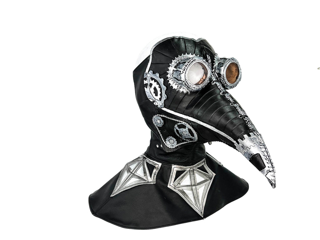 The Plague - Genuine Leather Mask - With Hat