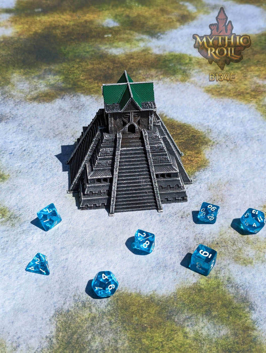 Gorr's Howl 3D Printed Dice Jail | RPG Dice Vault | D20 Storage Box | Dice Bag - Player Gift - Mythic Roll Collection by Unchained Games. - Black / Yes- Include Random Dice Set