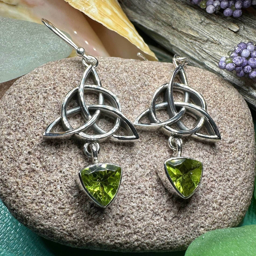 Torrina Trinity Knot Earrings - Amethyst