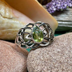 Vanaheim Celtic Knot Ring - 6 / Peridot