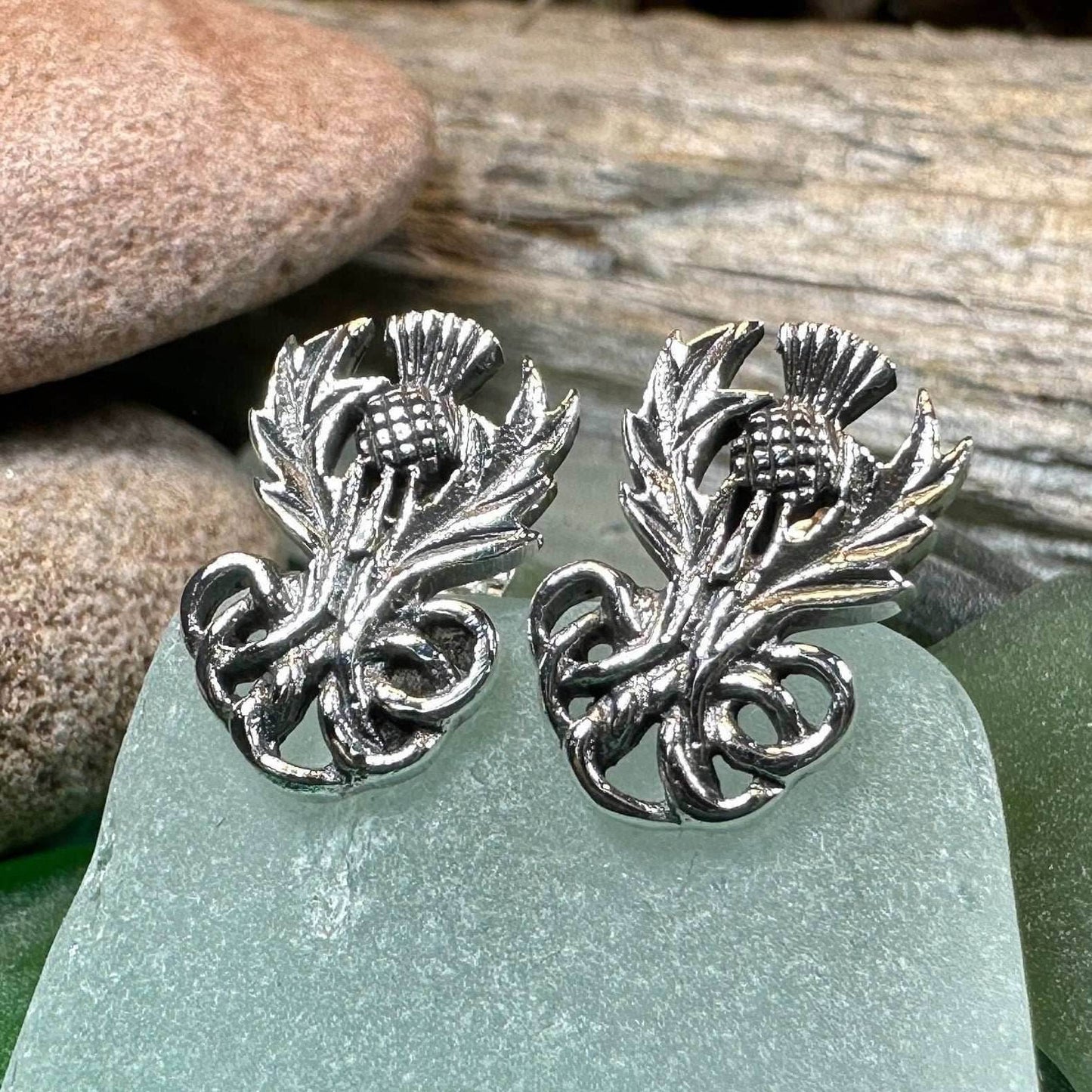 Heritage Thistle Post Earrings - 