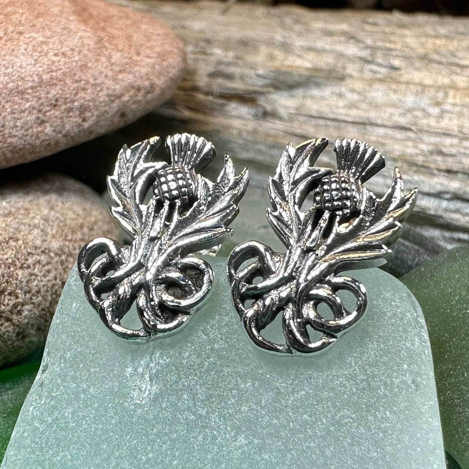 Heritage Thistle Post Earrings - 