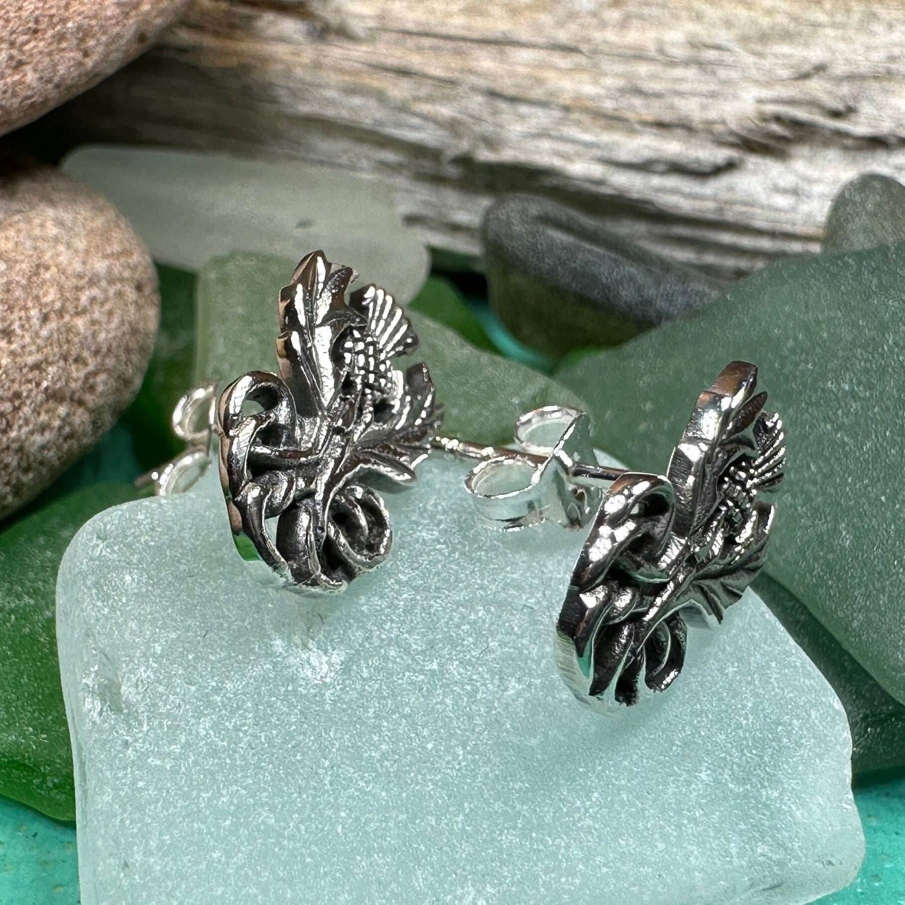 Heritage Thistle Post Earrings - 